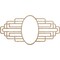 Ekena Millwork Elizabeth Wood Fretwork Pierced Medallion, 34"W x 17"H x 9 3/8"IW x 16 1/8"IH x 3/8"T, Red Oak CMWP34X17X0375EBRO - alternate 1